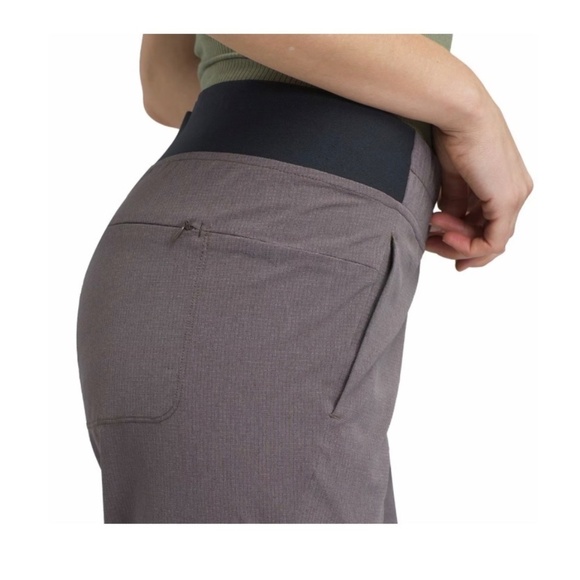 PrAna Womens Hybridizer Pants Brown Pocket Hiking Outdoor Campcore Stretch Large - Picture 4 of 12